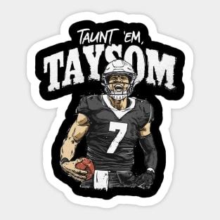 Taysom Hill New Orleans Taunt Sticker